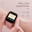 V6F 1.3 inch Screen PPG+ECG Smart Health Watch, Support Blood Pressure Monitoring, ECG Monitoring, Blood Oxygen Monitoring, Heart Rate Monitoring(Green)