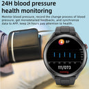 W10 1.3 inch Screen PPG & ECG Smart Health Watch, Support Heart Rate/Blood Pressure Monitoring, ECG Monitoring, Blood Oxygen/Body Temperature Monitoring(Black+Blue)