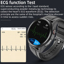 W10 1.3 inch Screen PPG & ECG Smart Health Watch, Support Heart Rate/Blood Pressure Monitoring, ECG Monitoring, Blood Oxygen/Body Temperature Monitoring(Black+Red)