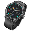 W9 1.3 inch Screen Silicone Watch Band Smart Health Watch, Support Heart Rate Monitoring, Blood Pressure, Sleep Monitoring(Black+Black)