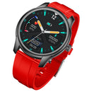 W9 1.3 inch Screen Silicone Watch Band Smart Health Watch, Support Heart Rate Monitoring, Blood Pressure, Sleep Monitoring(Black+Red)