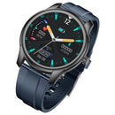 W9 1.3 inch Screen Silicone Watch Band Smart Health Watch, Support Heart Rate Monitoring, Blood Pressure, Sleep Monitoring(Black+Blue)