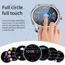 W9 1.3 inch Screen Silicone Watch Band Smart Health Watch, Support Heart Rate Monitoring, Blood Pressure, Sleep Monitoring(Silver+Blue)