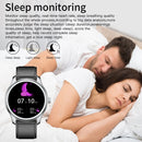 W9 1.3 inch Screen Leather Watch Band Smart Health Watch, Support Heart Rate Monitoring, Blood Pressure, Sleep Monitoring(Silver+Dark Coffee)