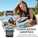 W9 1.3 inch Screen Leather Watch Band Smart Health Watch, Support Heart Rate Monitoring, Blood Pressure, Sleep Monitoring(Silver+Dark Coffee)