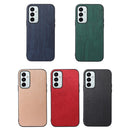 For Samsung Galaxy M23 / F23 5G Wood Texture PU Phone Case(Black)