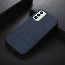 For Samsung Galaxy M23 / F23 5G Wood Texture PU Phone Case(Blue)