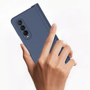 For Samsung Galaxy Z Fold3 5G Pen Slot Oil-sprayed PC+Tempered Film Phone Case(Transparent)