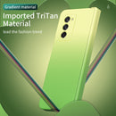 For Samsung Galaxy Z Fold2 5G Colorful Gradient Tempered Film Integrated Phone Case(Green)