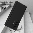 For Samsung Galaxy Z Fold3 5G 360 Full Body Hinge Flip Phone Case with Pen Slot(Black)