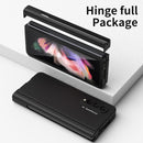 For Samsung Galaxy Z Fold3 5G 360 Full Body Hinge Flip Phone Case with Pen Slot(Black)