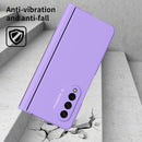 For Samsung Galaxy Z Fold3 5G 360 Full Body Hinge Flip Phone Case with Pen Slot(Purple)