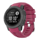 For Garmin Instinct 2S Silicone Watch Band(Wine Red)