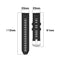 For Garmin Instinct 2S Silicone Watch Band(Black)