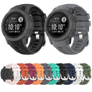 For Garmin Instinct 2S Silicone Watch Band(Black)