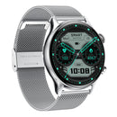 HK8Pro 1.36 inch AMOLED Screen Steel Strap Smart Watch, Support NFC Function / Blood Oxygen Monitoring(Silver)