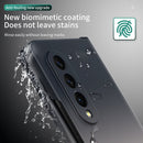 For Samsung Galaxy Z Fold3 5G Gradient Color Hinge Flip Phone Case without Film(Black White)