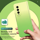For Samsung Galaxy Z Fold3 5G Gradient Color Hinge Flip Phone Case Without Film(Green)