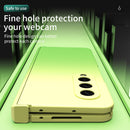 For Samsung Galaxy Z Fold3 5G Gradient Color Hinge Flip Phone Case Without Film(Green)