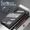 For Samsung Galaxy Z Fold3 5G 360 Full Body Electroplating Hinge Phone Case with Stylus(Black)