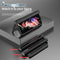 For Samsung Galaxy Z Fold3 5G 360 Full Body Electroplating Hinge Phone Case with Stylus(Black)