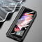 For Samsung Galaxy Z Fold3 5G 360 Full Body Electroplating Hinge Phone Case with Stylus(Black)