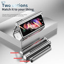 For Samsung Galaxy Z Fold3 5G 360 Full Body Electroplating Hinge Phone Case with Stylus(Silver)