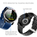W3 1.3 inch Screen TPU Watch Band Smart Health Watch, Support Dynamic Heart Rate, HRV Health Index, ECG Monitoring, Blood Pressure(Black)
