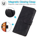 For Samsung Galaxy S22 5G Skin Feel Card Slot Leather Phone Case(Black)