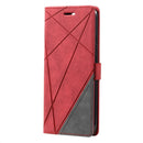 For Xiaomi Redmi 10C 4G Global/10 India Skin Feel Splicing Leather Phone Case(Red)