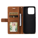 For Xiaomi Redmi 10C 4G Global/10 India Skin Feel Splicing Leather Phone Case(Brown)