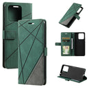 For Xiaomi Redmi 10C 4G Global/10 India Skin Feel Splicing Leather Phone Case(Green)
