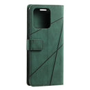 For Xiaomi Redmi 10C 4G Global/10 India Skin Feel Splicing Leather Phone Case(Green)