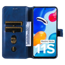 For Xiaomi Redmi Note 11 Global / Note 11S Classic Calf Texture Flip Leather Case(Blue)