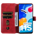 For Xiaomi Redmi Note 11 Global / Note 11S Classic Calf Texture Flip Leather Case(Red)
