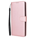 For Samsung Galaxy S22 Ultra 5G 3 Card Slots Multifunctional Leather Phone Case(Rose Gold)