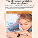 NX2 1.13 inch Color Screen Women Smart Watch, Support Physiological Reminder / Heart Rate Monitoring(Rose Gold)