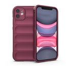 Magic Shield TPU + Flannel Phone Case For iPhone 11(Wine Red)