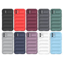 Magic Shield TPU + Flannel Phone Case For iPhone 11(Wine Red)