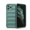 Magic Shield TPU + Flannel Phone Case For iPhone 11 Pro(Dark Green)