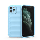 Magic Shield TPU + Flannel Phone Case For iPhone 11 Pro(Light Blue)