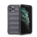 Magic Shield TPU + Flannel Phone Case For iPhone 11 Pro Max(Dark Grey)