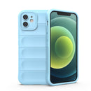 Magic Shield TPU + Flannel Phone Case For iPhone 12(Light Blue)