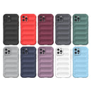 Magic Shield TPU + Flannel Phone Case For iPhone 12 Pro(Light Blue)