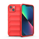 Magic Shield TPU + Flannel Phone Case For iPhone 13(Red)