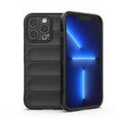 Magic Shield TPU + Flannel Phone Case For iPhone 13 Pro(Black)