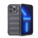 Magic Shield TPU + Flannel Phone Case For iPhone 13 Pro(Dark Grey)