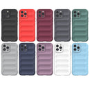 Magic Shield TPU + Flannel Phone Case For iPhone 13 Pro Max(Light Blue)