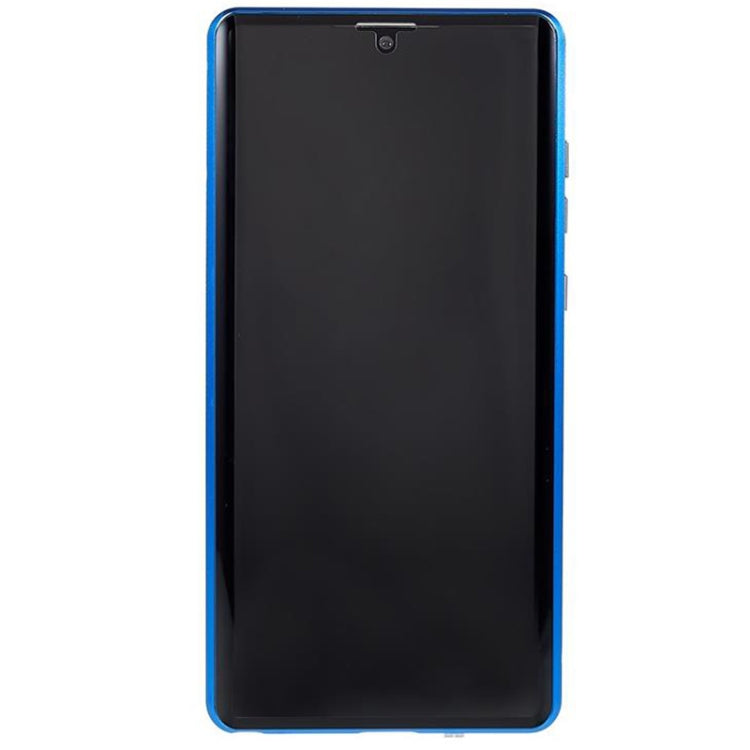 For Samsung Galaxy S22 Ultra 5G Anti-peeping Magnetic Double-sided Tempered Glass Phone Case(Purple)