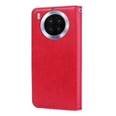 For Huawei nova 8i Rose Embossed Leather Phone Case(Red)